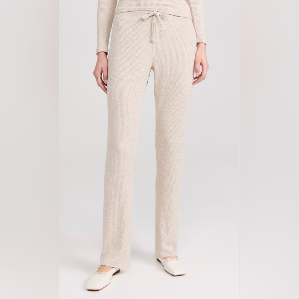 perfectwhitetee Leann sweater rib straight leg pant size XL NWT
